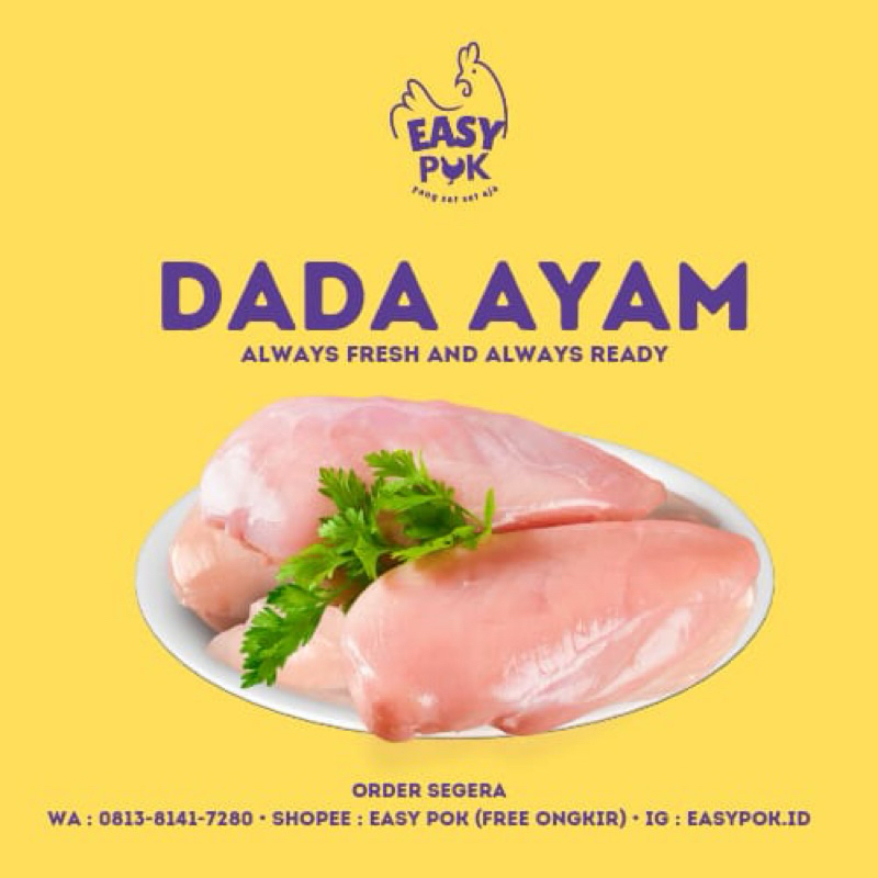 

AYAM DADA POTONG / FILLET TANPA KULIT