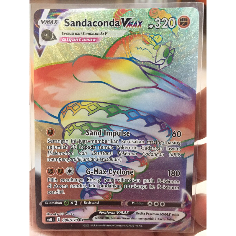 KARTU POKEMON SANDACONDA VMAX HR INDONESIA HOLO