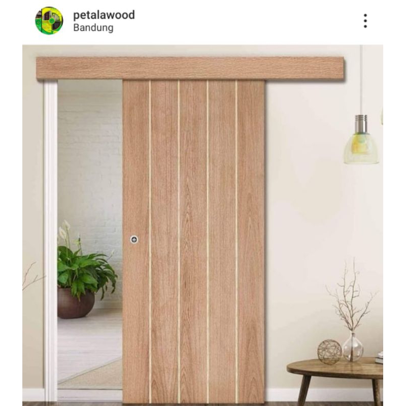 tutup rel pintu geser jati