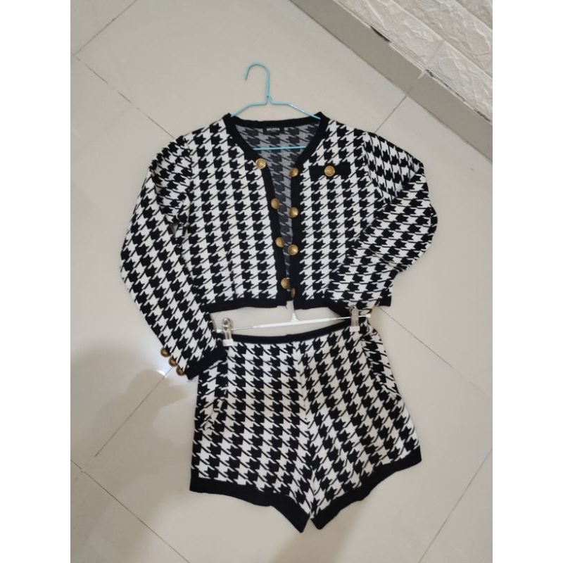 Setelan Knit Balmain Premium Preloved