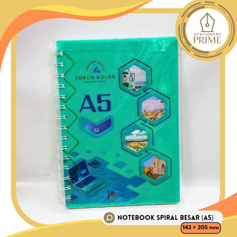 

Spiral Notebook / Buku Catatan Jilid Spiral A5 Guangben [PIECE]