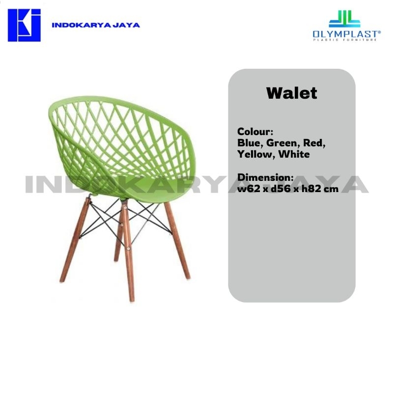 OLYMPLAST Kursi Sender Plastik Type Walet, kursi rumah/kursi murah/kursi aesthetic