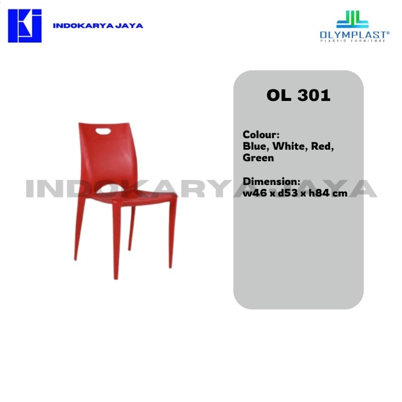 OLYMPLAST Kursi Sender Plastik Type OL 301, kursi rumah/kursi murah