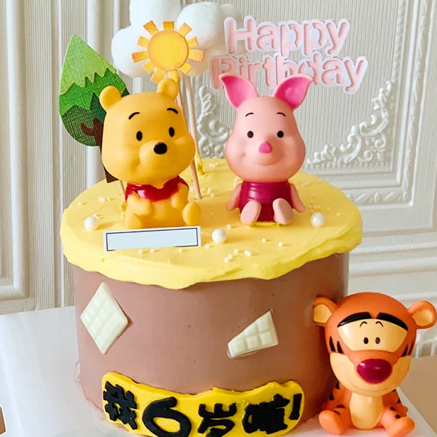 Topper Pooh Topper Piglet Topper Tiger Figure Pooh Figure Pooh Bahan Kue 10cm Kue Birthday Figure De