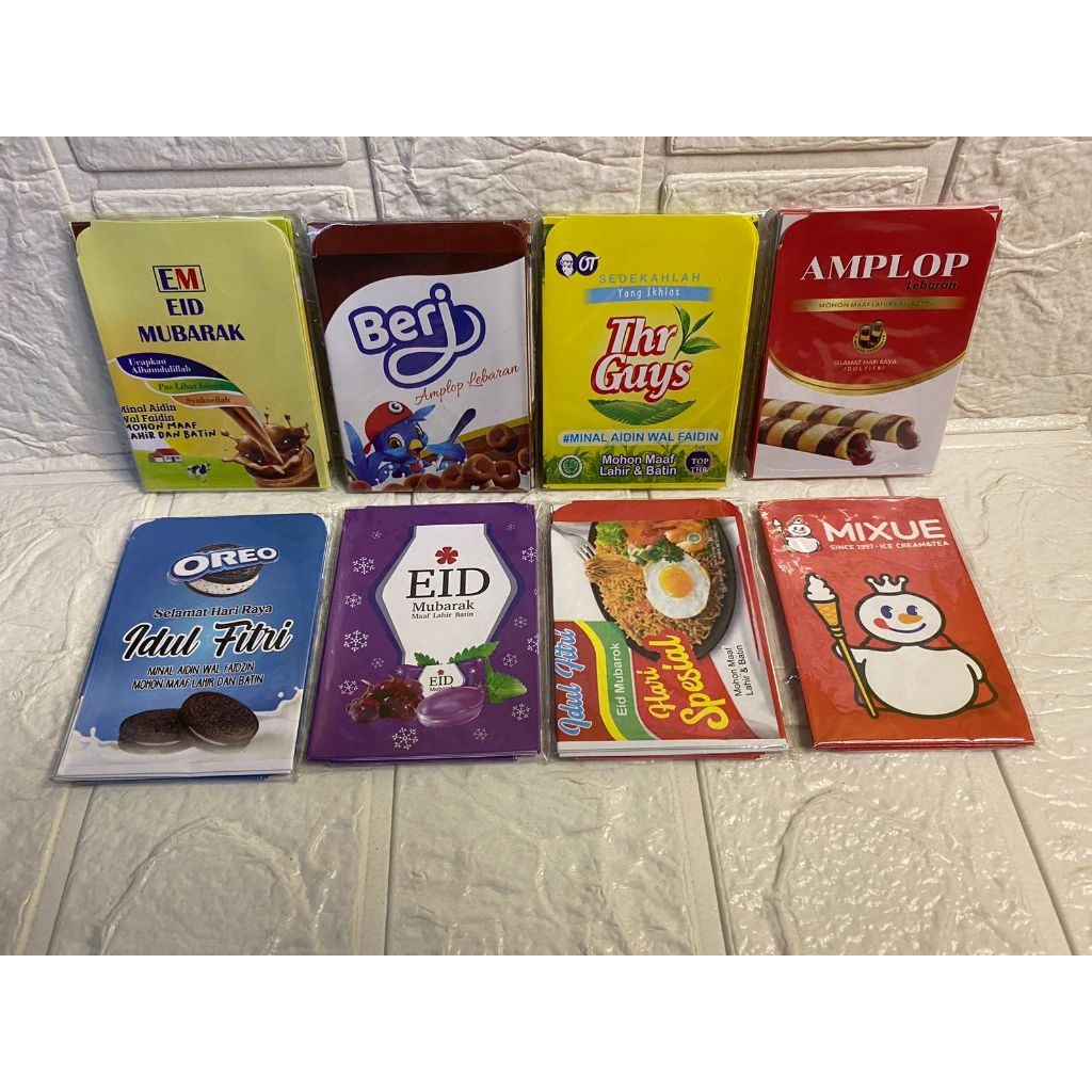 

Amplop Lebaran Kecil 1 Pack Isi 10pcs Karakter Lucu / Amplop Lebaran Snack
