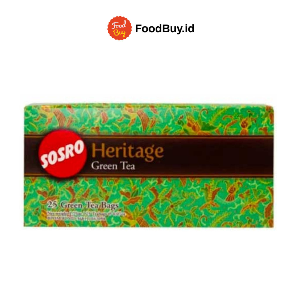 

Sosro Teh Celup Heritage Green Tea 25 Bags 50gr