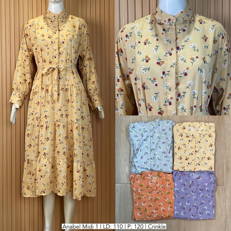 MIDI CRINKLE DIOR BUNGA UMPAK