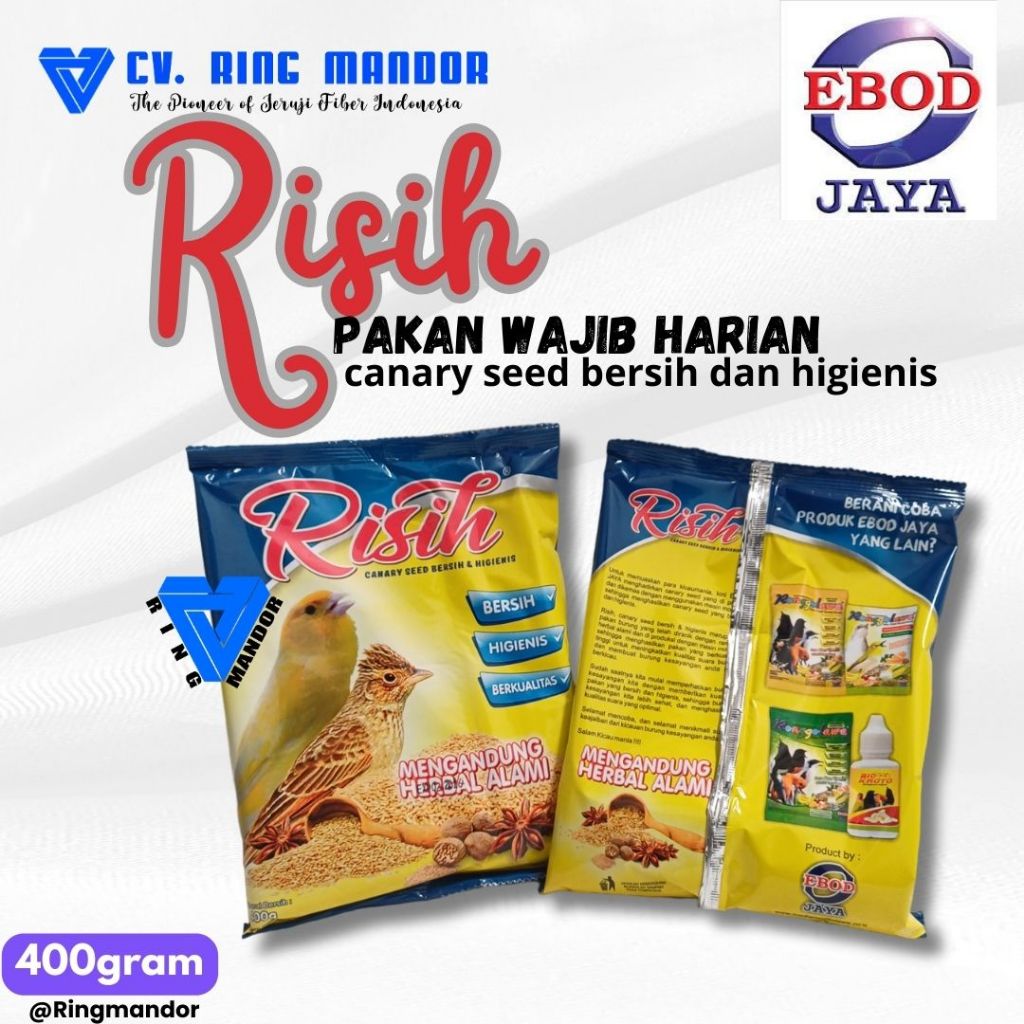 EBOD RISIH PAKAN HARIAN KENARI BRANJANGAN BIJI MILLET CANARY SEED
