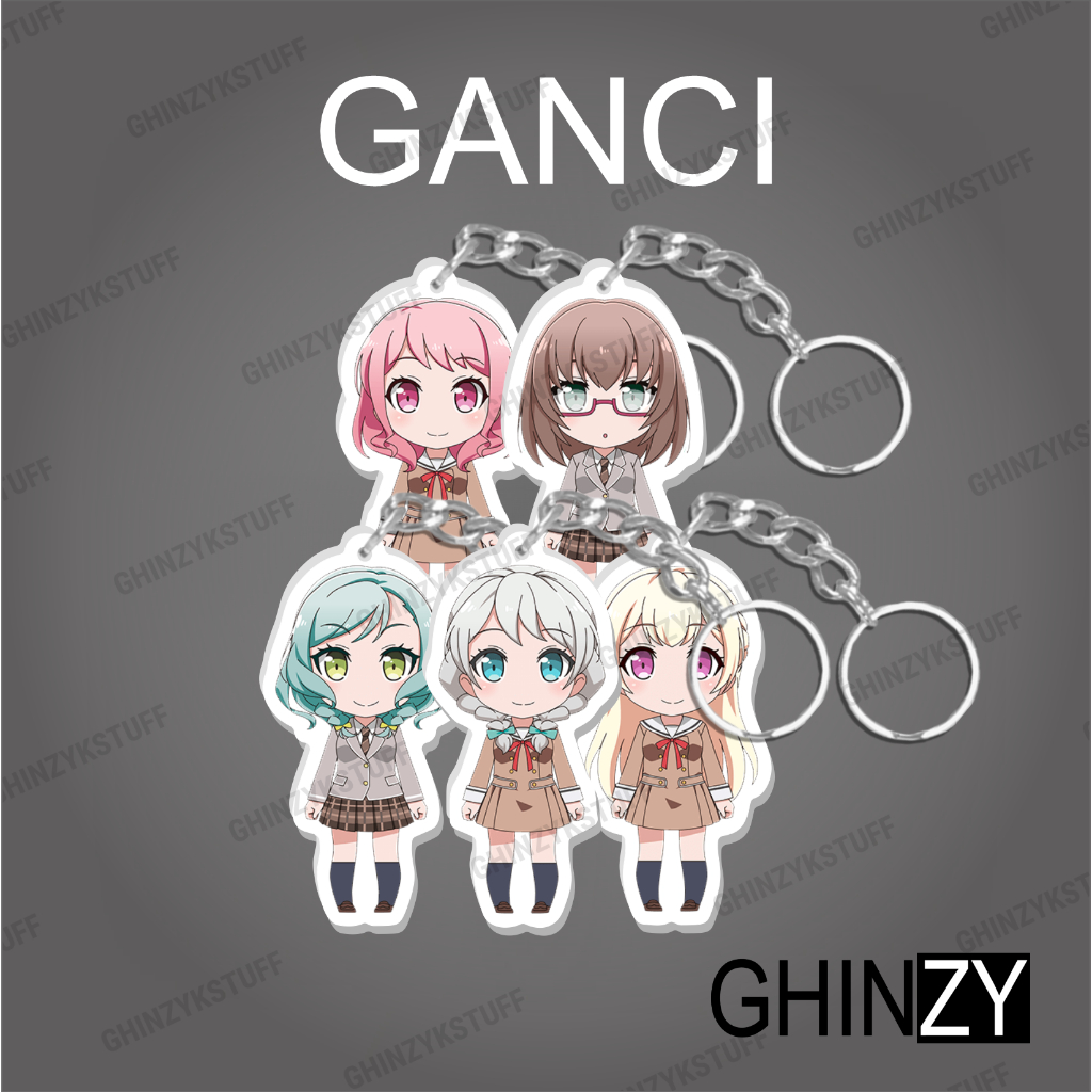 Gantungan Kunci Ganci Anime Akrilik Bang Dream Pastel Pallette Seri 2 Chisato Aya Ghinzykstuff