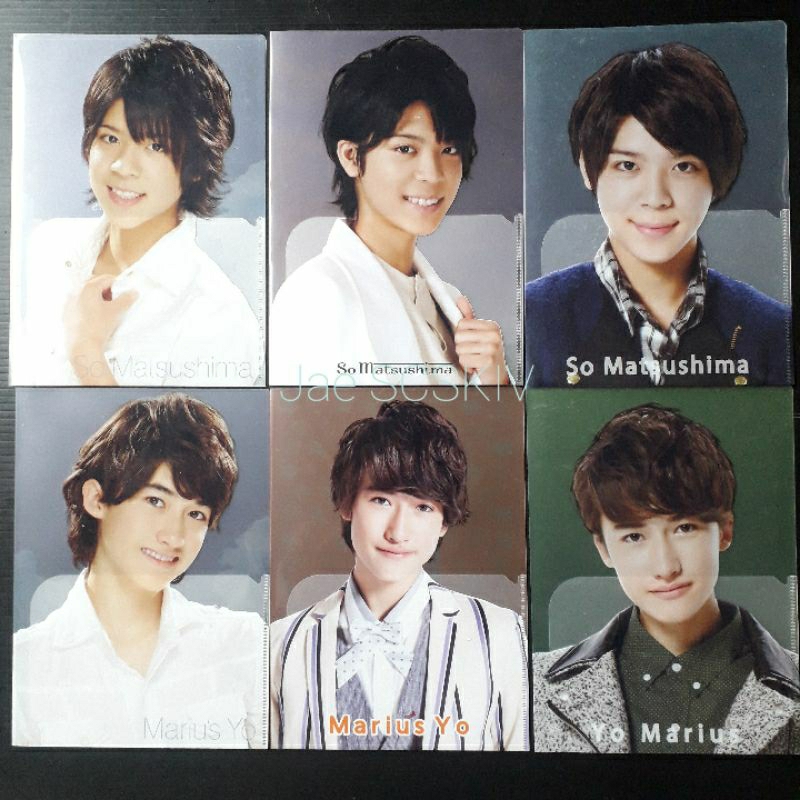 SEXY ZONE So Matsushima Marius Yo Mini Clearfile SeZon Johnny's JPop Idol