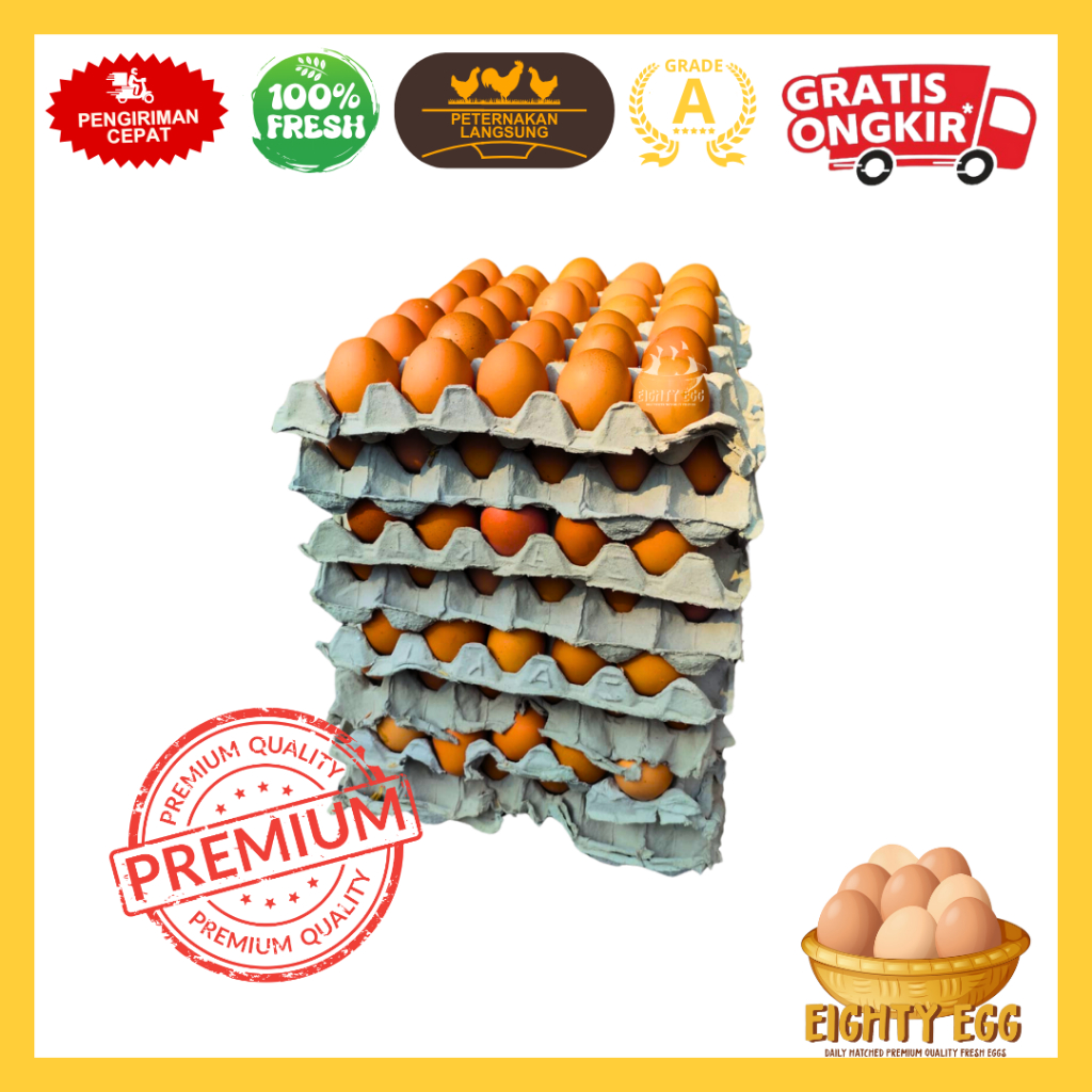 

Telur Ayam Negeri PREMIUM - 15 KG GRADE A Fresh Bersih Kualitas Terbaik