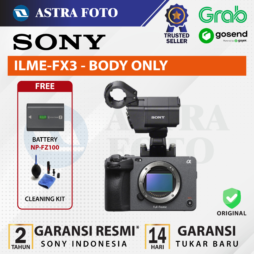 SONY FX3 Full Frame Cinema Line Body Only Garansi Resmi Sony FX-3