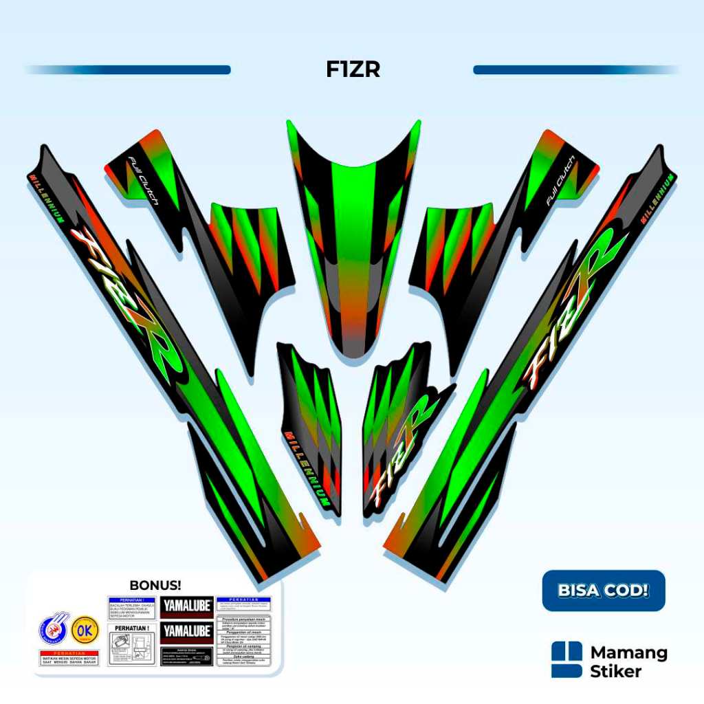 Striping Yamaha F1ZR Variasi (2) FIZ R FIZR Original 1997 1998 1999 2000 2001 2002 2003 2004 Ardath 