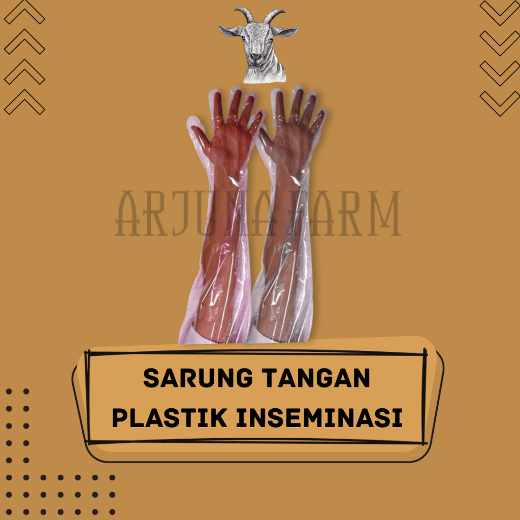Sarung Tangan Plastik Inseminasi Plastik Sapi Kerbau Glove IB 5 Jari