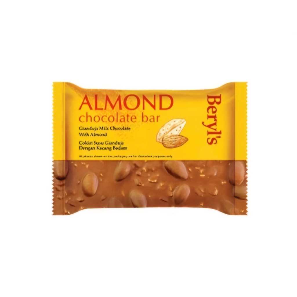 

Beryls Gianduja Milk Chocolate with Almond Chocolate Bar