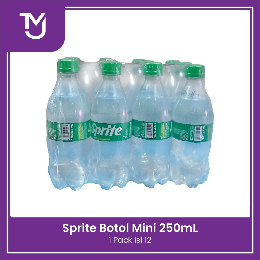 

Sprite 250ml botol mini 1 pack isi 12 pcs