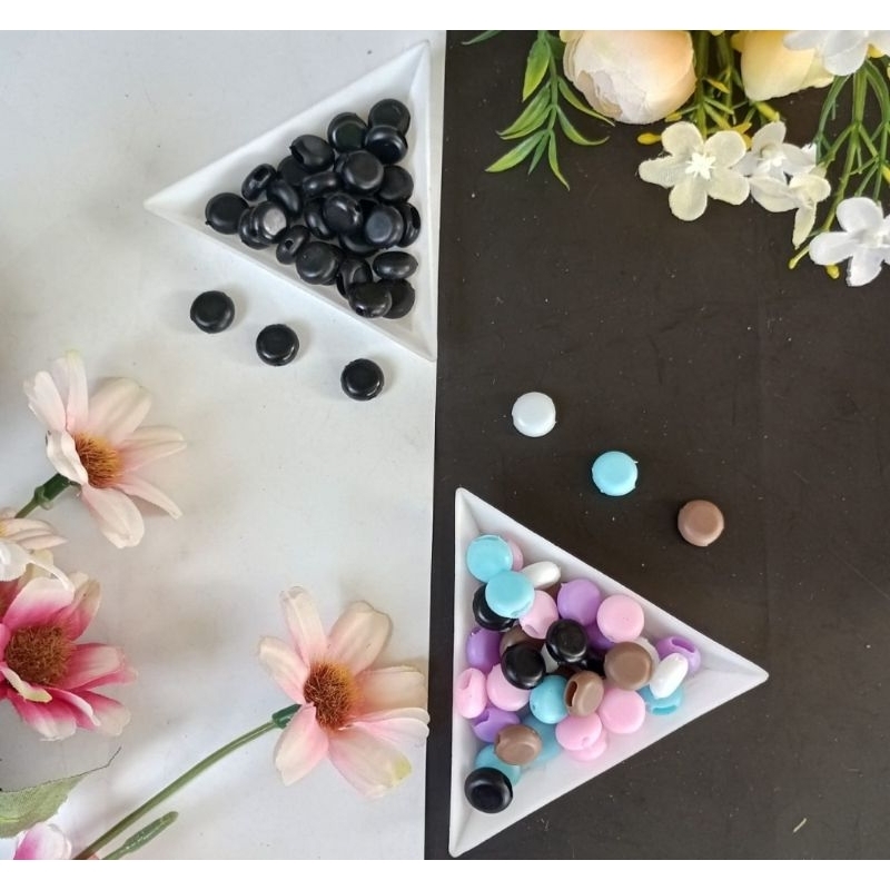 200 Pcs Stopper Silicon Tali Masker Gepeng Stopper Untuk Masker Karet Masker  Stopper Karet Stopper 