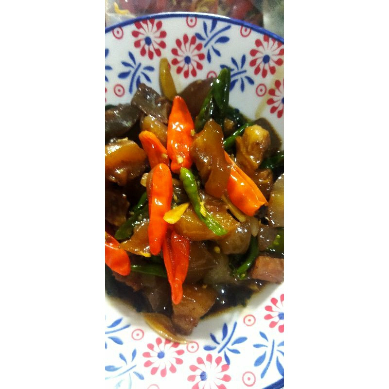 

tumis kikil cabe hijau
