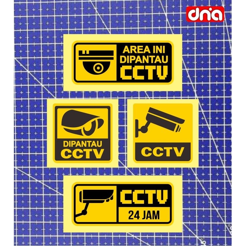 

cutting sticker CCTV logo warning sign