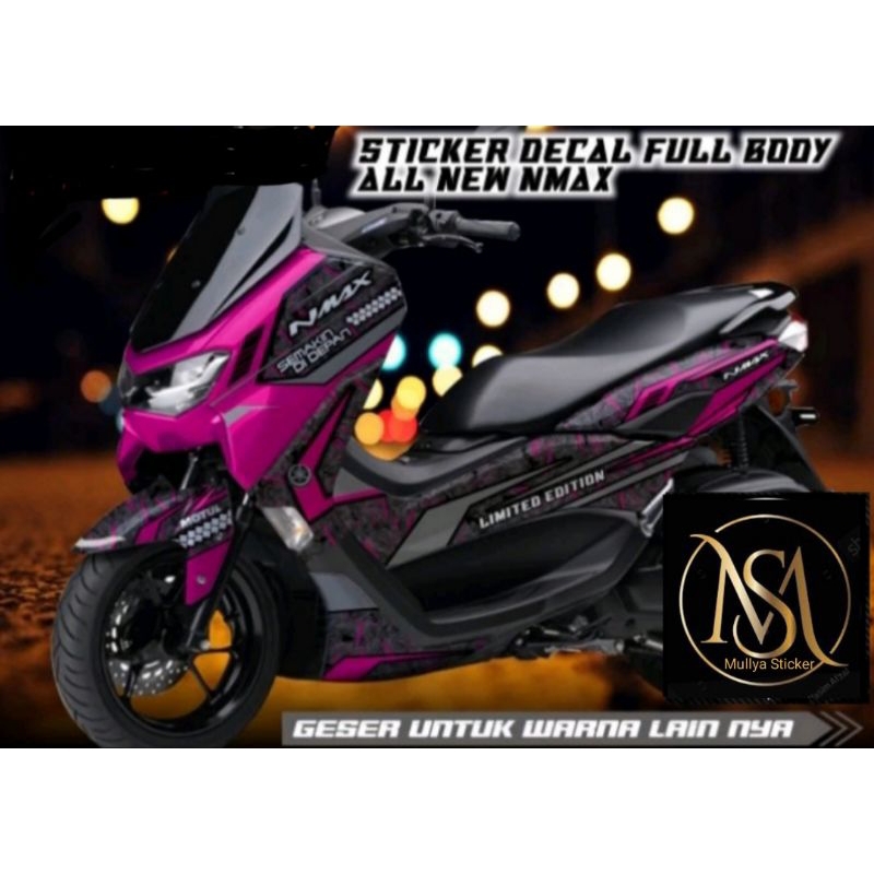 decal all new nmax full body motif carbon porget