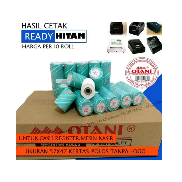 

Kertas Struk Thermal Paper 57x47-13, Merk Otani