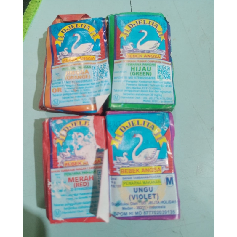 

Pewarna Makanan Cap Djelita Bebek Angsa 10gr All Varian