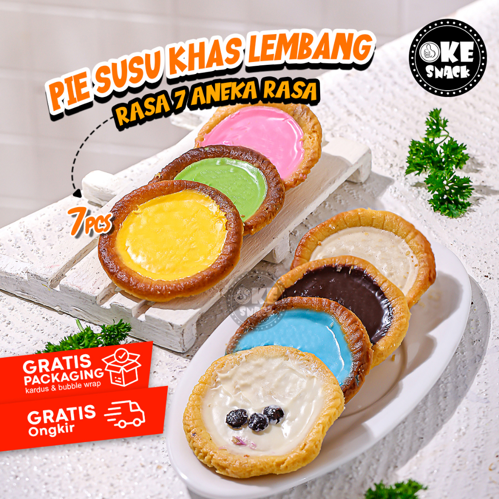 

Pie Susu Khas Lembang Aneka Rasa 7pcs/pack