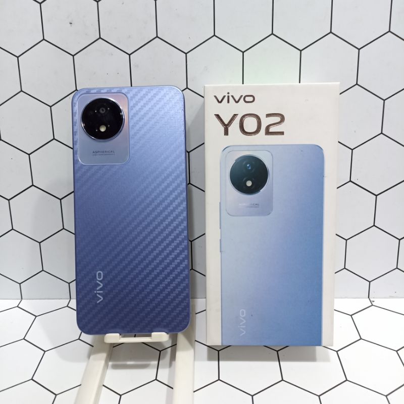 VIVO Y02 3/32 SECOND FULLSET | hp second-bekas fullset bergaransi