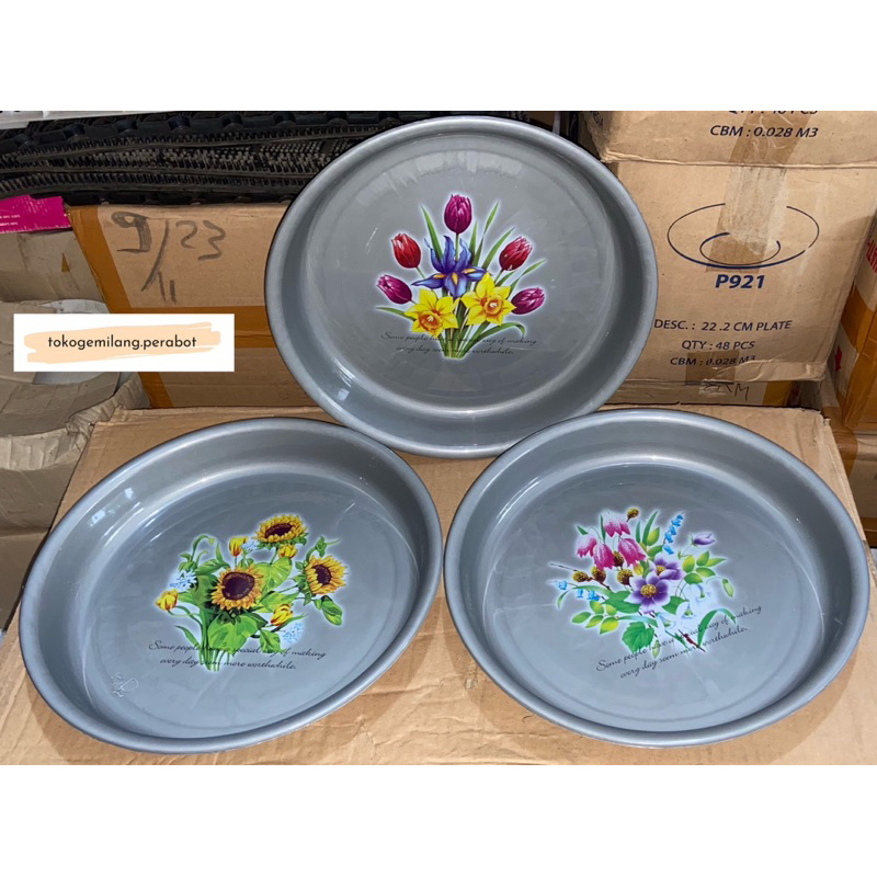Nampan Bulat / Nampan Plastik Bulat / Nampan Silver