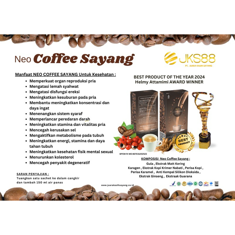 

kopi sayang jks 88 original 1 box isi 5 sachet
