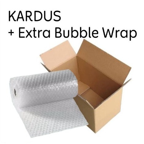 

Kardus+BubbleWrap Extra Packing