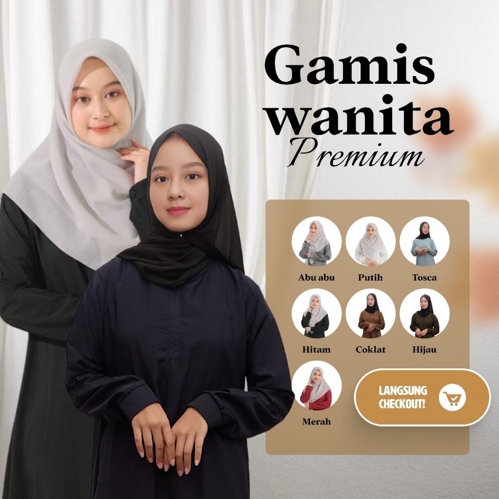 GAMIS FADA BAHAN WOLFIS PREMIUM // GAMIS KEKINIAN