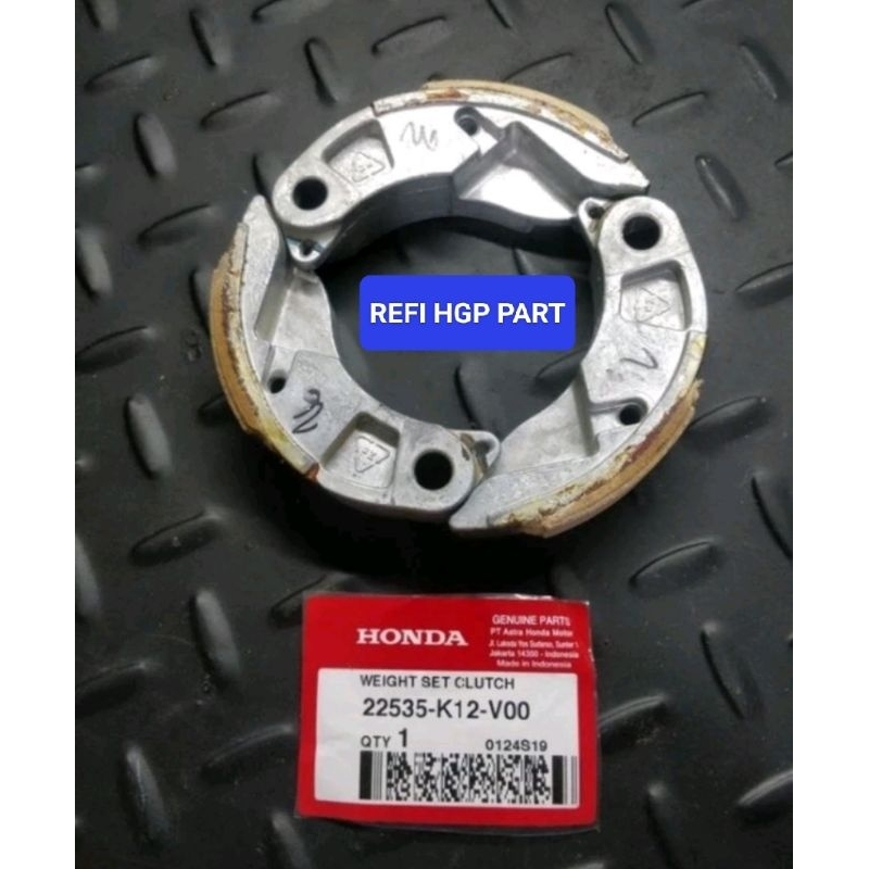 22535-K12-V00 HGP AHM 100% ORIGINAL KAMPAS GANDA WEIGHT SET CLUTCH HONDA PCX 150 K97 VARIO 150  2253