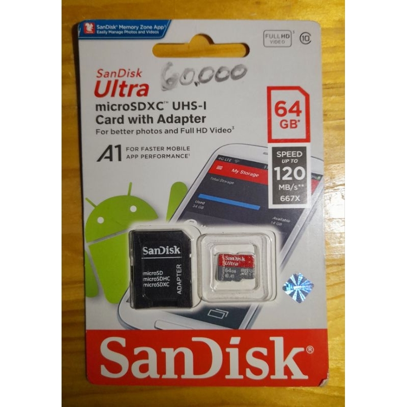 Memory Card MicroSDCX Sandisk Ultra 64GB|128GB