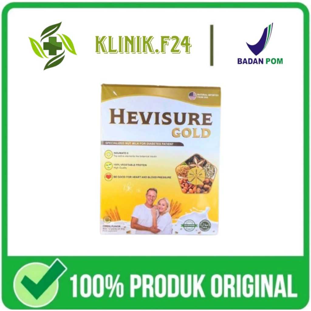 

HEVISURE GOLD MILK SUSU OBAT DIABETES KENCING MANIS INSULIN PANKREAS 12 SACHET TERBUKTI AMPUH BPOM