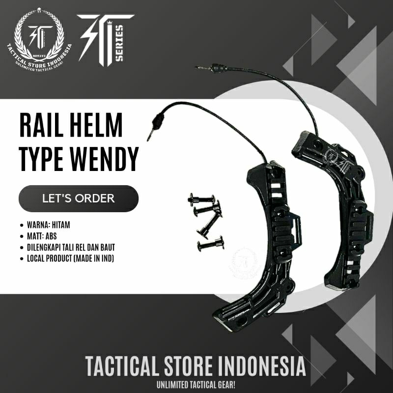 Rel Helm Wendy - NEW RELEASE Rail Helm Tactical Versi Wendy (LOCAL - MADE IN INDONESIA)