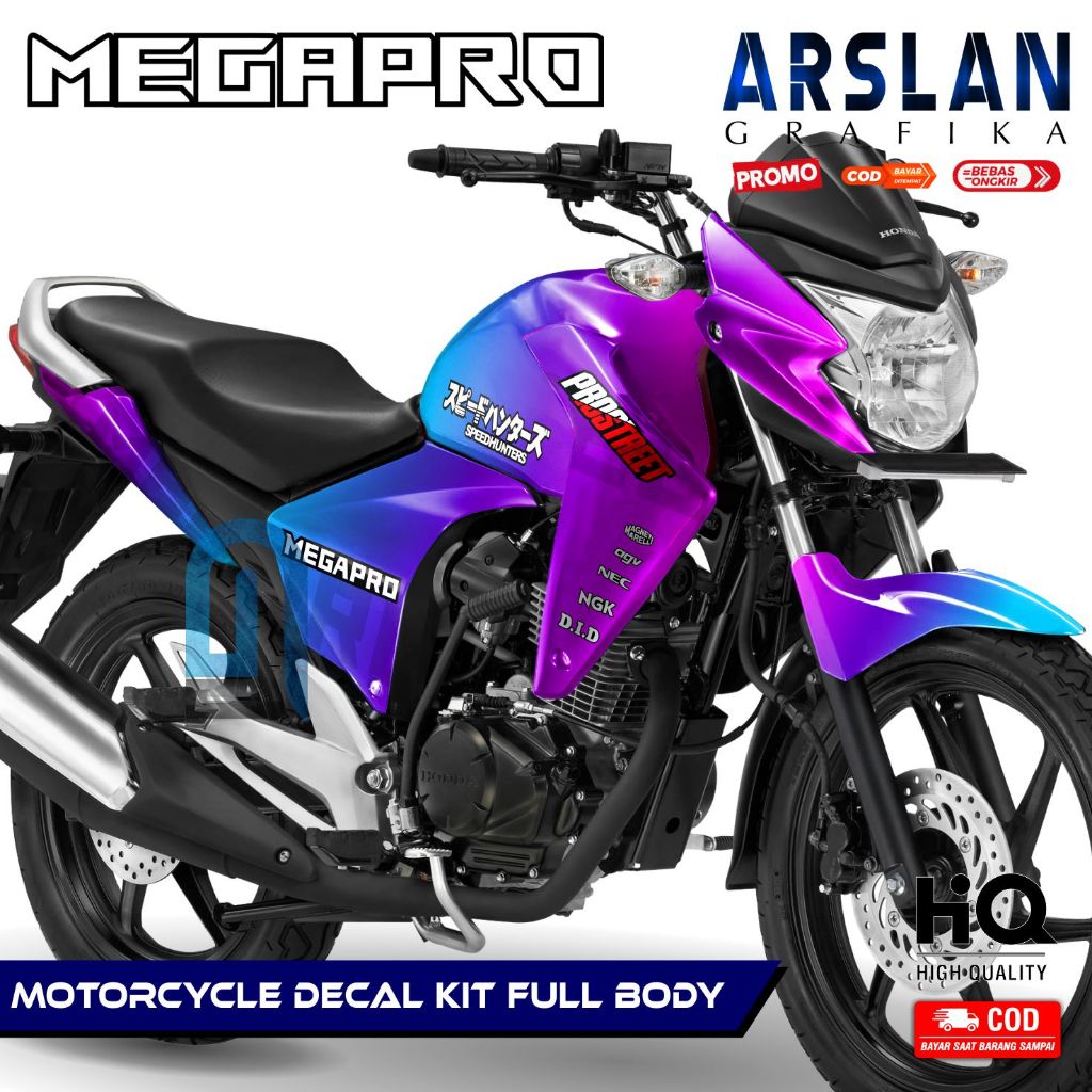 [MENARIK] Decal Megapro New Full Body / Stiker Megapro Monoshock Full Body / Dekal Megapro New Full 