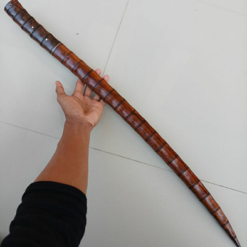 kerajinan pedang bambu 50 cm unik