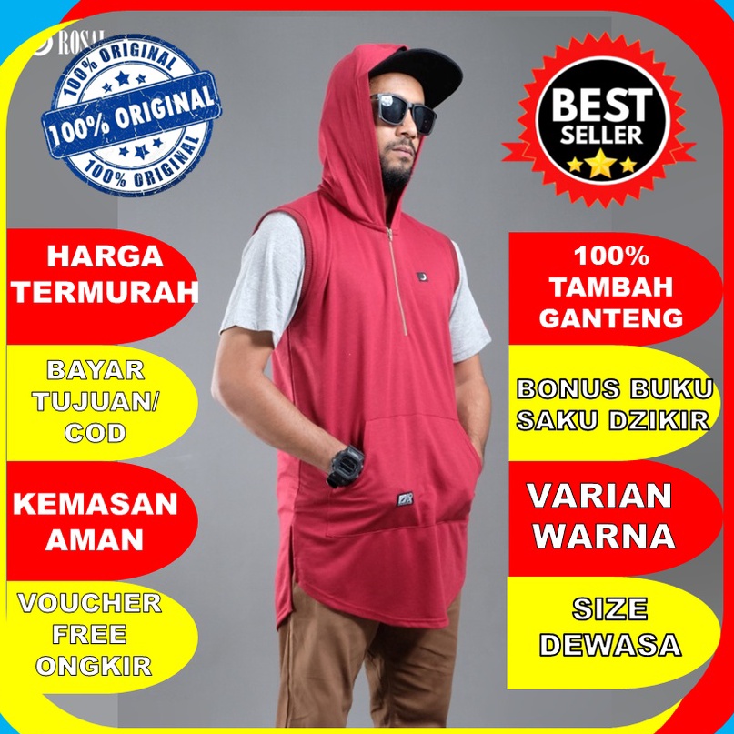 Paling Unik  ROMPI SHOLAT ROSAL HOODIE  BAJU SHOLAT PRIA  BAJU MUSLIM KOKO MURAH ORIGINAL KUALITAS P