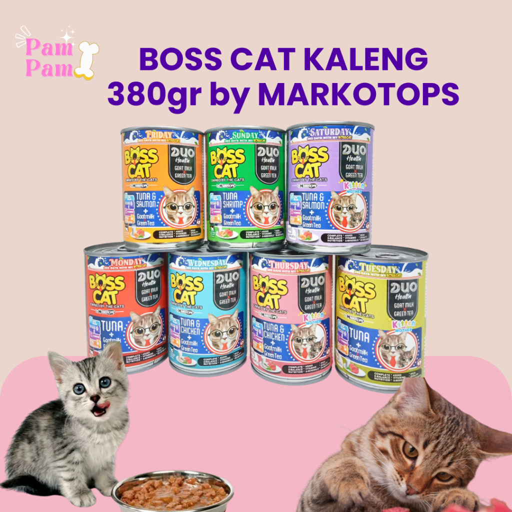 BOSS CAT kaleng Makanan Basah kucing Bosscat kaleng Bos Cat setara Meo Kaleng Life Cat Kaleng