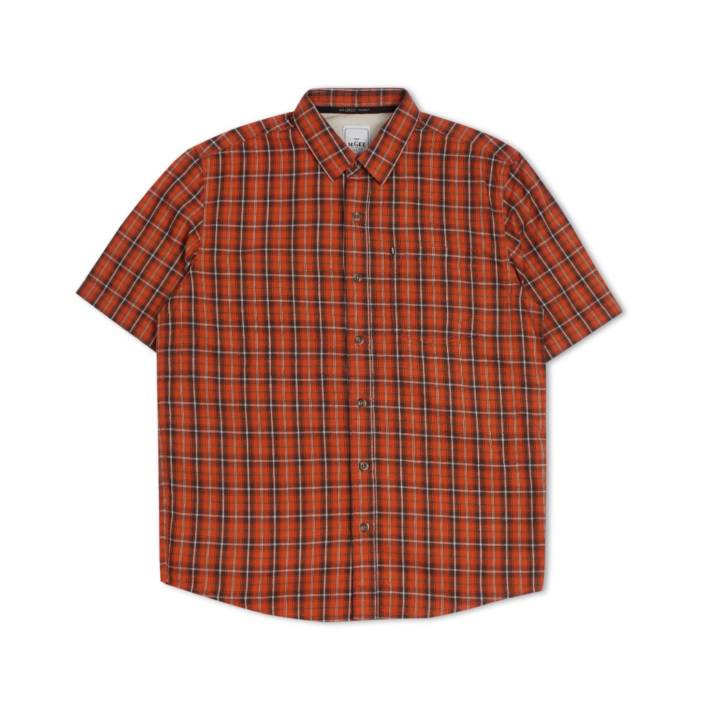 Kemeja MGEE Original - Kemeja Kasual Lengan Pendek Original MGEE Alto CKKR 142 Orange