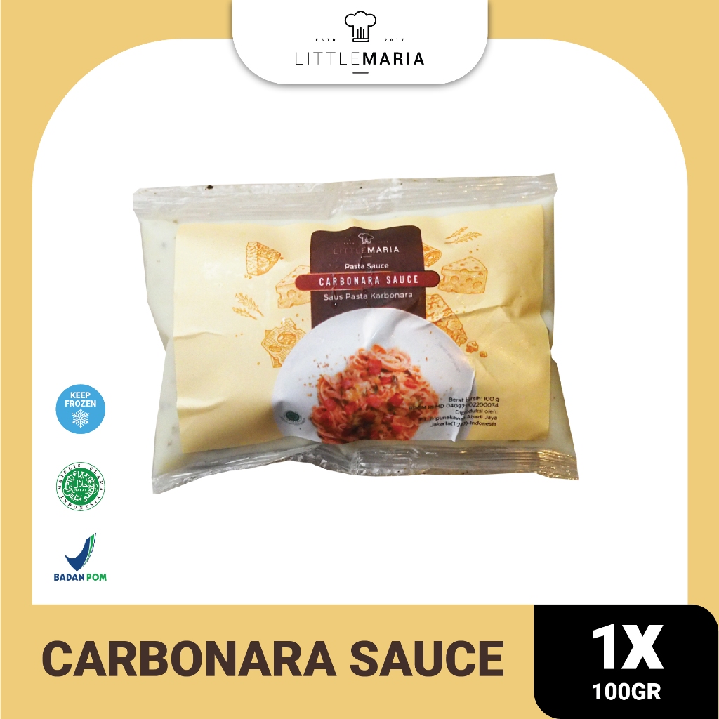 

LittleMaria Carbonara Sauce/Saus Carbonara 100g (Single Serve)
