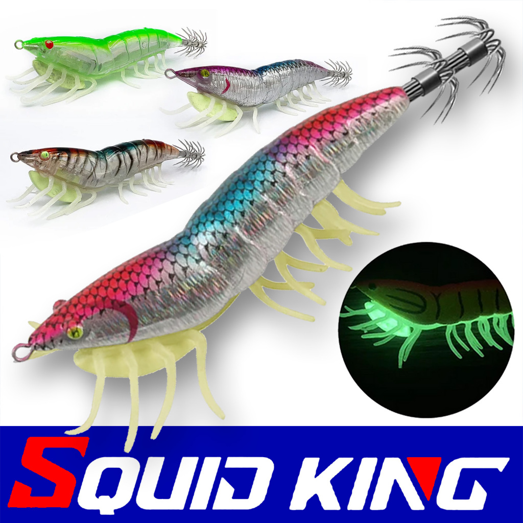 Umpan Pancing Cumi Udang Tiruan Squid Jig Glow GID Capella Capela Egi Mancing Casting Sotong