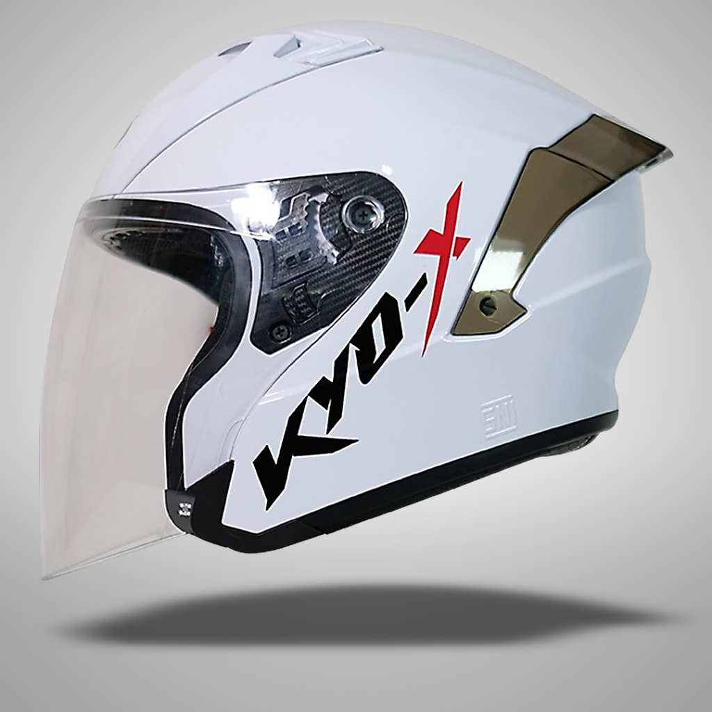 Helm Half Face JPN kyo-X Original Kaca Clear Putih