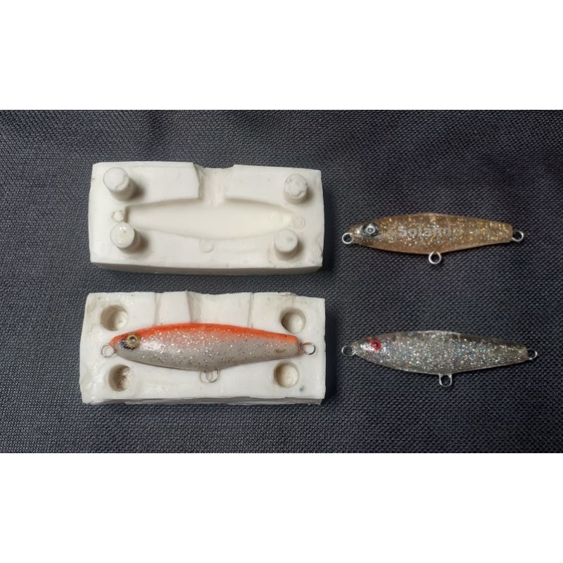 molding/cetakan lure 5 cm.