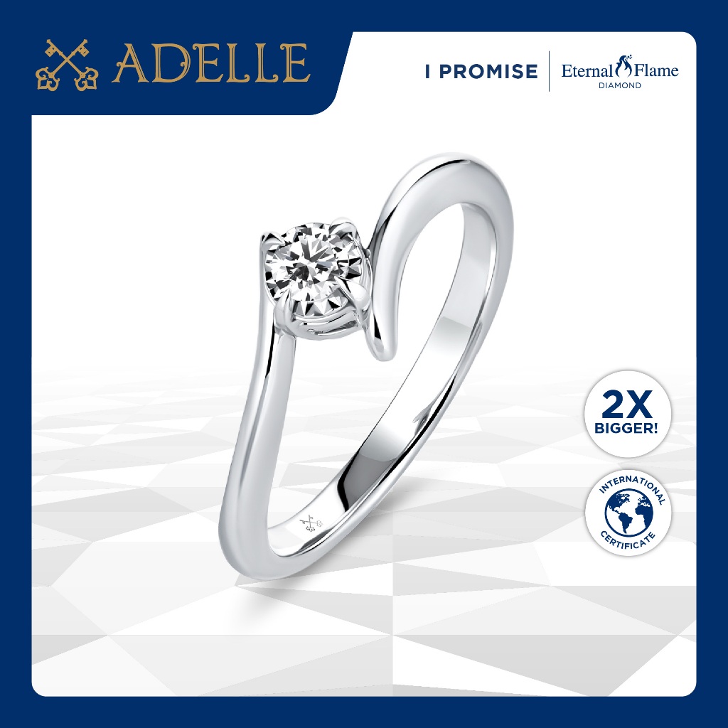 Adelle Jewellery - Avena Ring - Cincin Emas Berlian