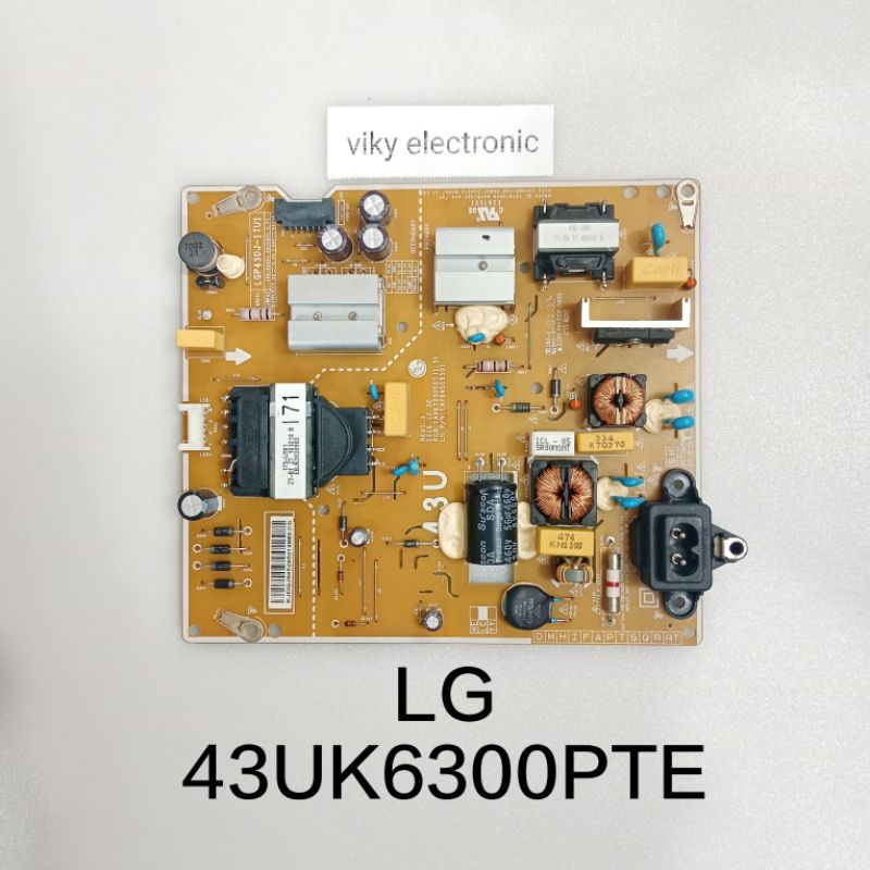 LG 43UK6300PTE power supply psu mesin tv regulator tv LG 43UK6300PTE
