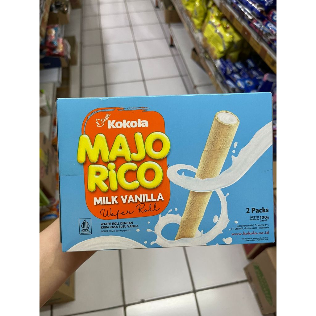 kokola majorico vanilla - kokola majorico wafer roll vanilla