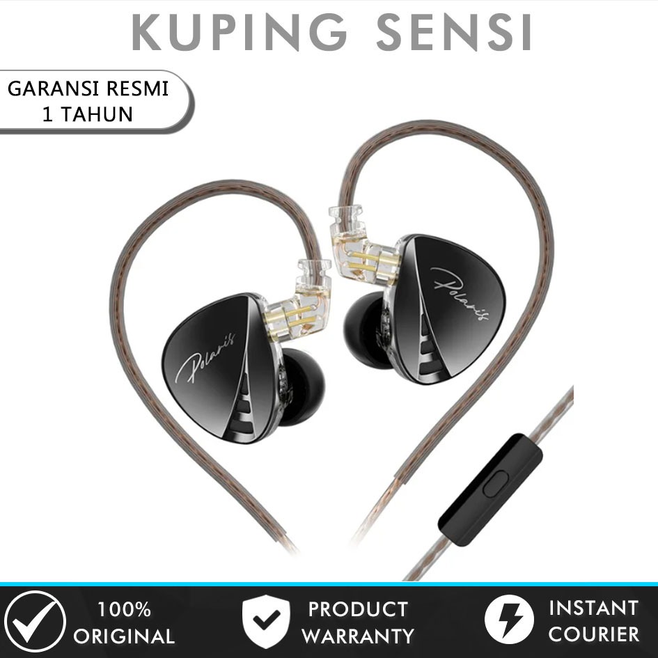 CCA Polaris In Ear Monitor Dual Cavity Dynamic Driver Wired Earphone