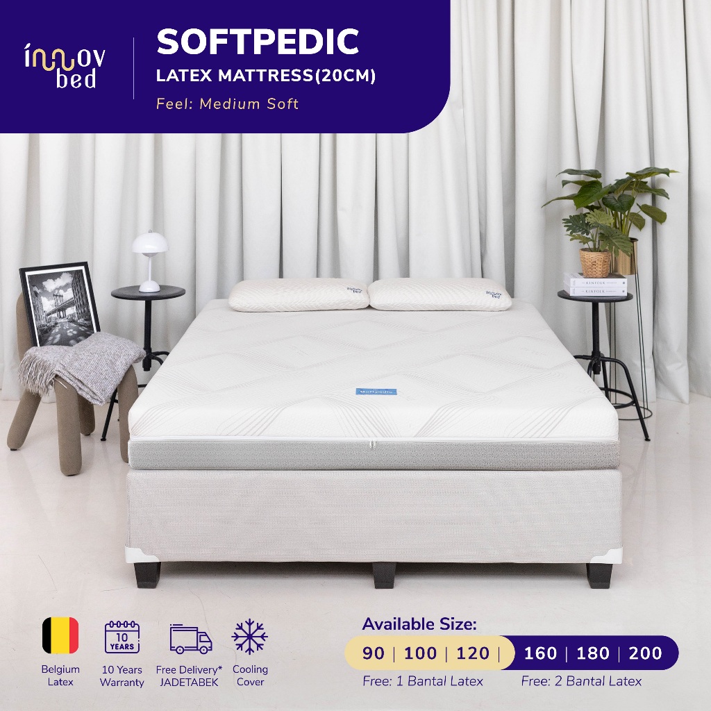 Innovbed Softpedic Kasur Latex  Dengan  Cooling Cover - Medium Soft
